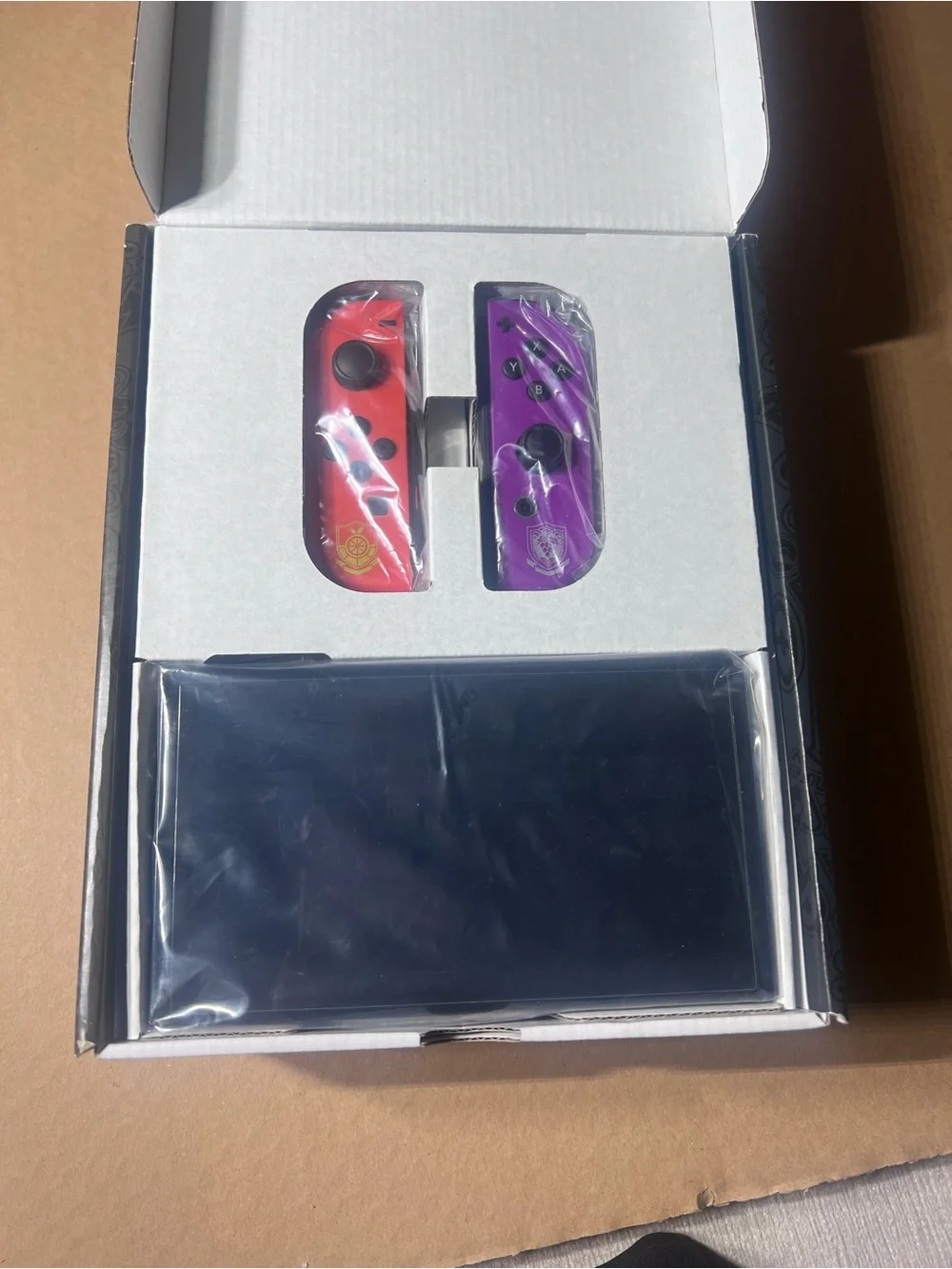 Nintendo OLED Pokémon Scarlet & Violet Edition – Black with Red & Purple Accents